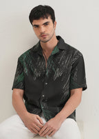 Black Scribble Printed Shirt