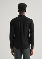 Midnight Black Self Patterned Shirt
