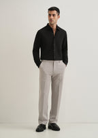 Black Wrinkle Free Plain Shirt