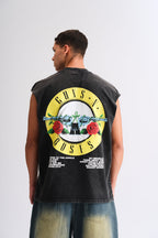 Faded Reckless Guns N Roses Oversized Tank