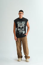 Faded Guns N Roses Oversized Tank