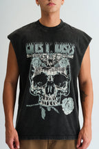 Faded Guns N Roses Oversized Tank