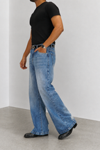 Air Washed Blue Bootcut Jeans