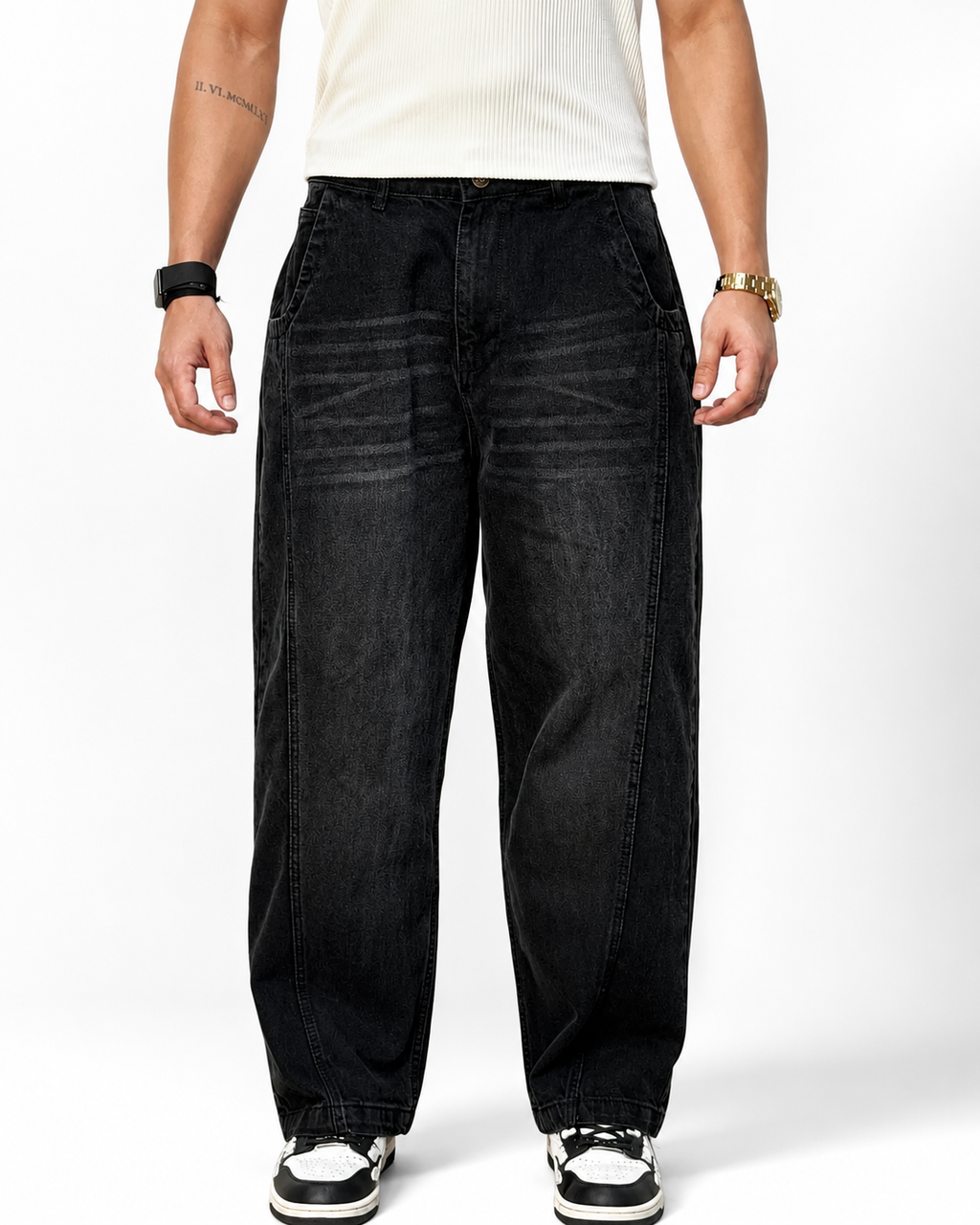 Level Up Pannel Super Baggy Jeans