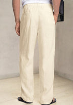 Pack of 2 White , Cream  Linen Regular Fit Pant