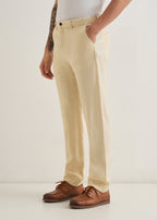 Ecru Cream Linen Pant