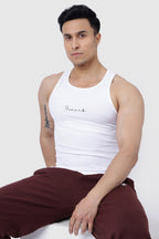 Ribbed Tank White