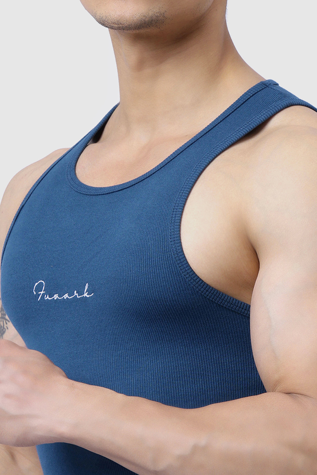 Ribbed Tank Teal