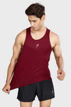 Pulse Running Tank Deep Red