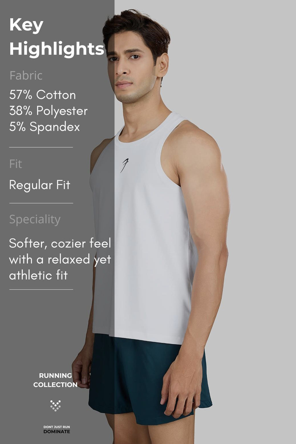 Pulse Running Tank White