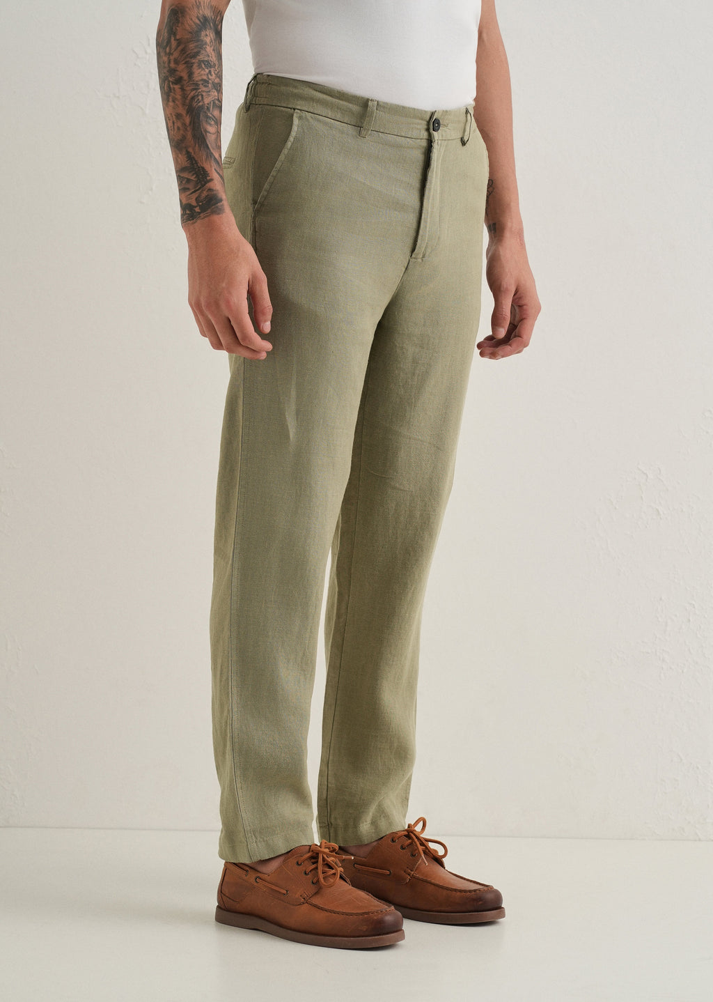 Fern Green Linen Pant