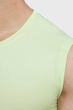 Compression Sleeveless Tank Lime