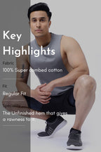 Drift Deep Arm Tank Grey