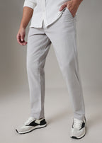 Grey Linen Trouser