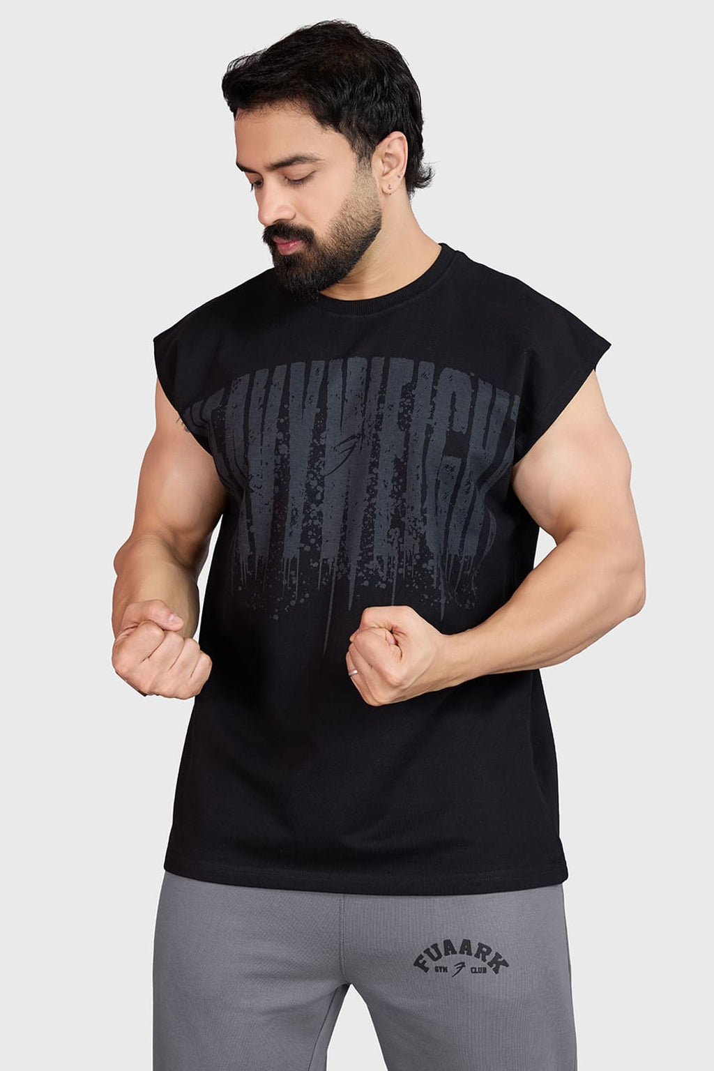 Heavyweight Capsleeves Tank Black