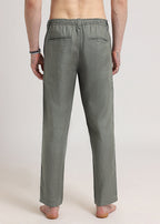Hunter Green Linen Pant