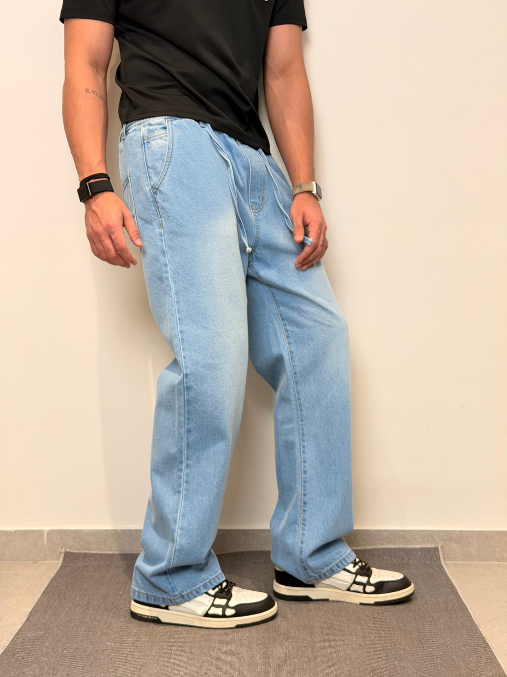 Blue Sprint Baggy Joggers