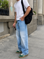 Silver Blue Profile Super Baggy Jeans