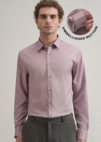 Lavender Plain Stitchless Placket Shirt
