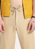 Light Beige Linen Pant
