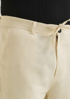 Light Cream Linen Pant