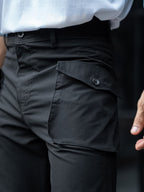 Submarine Flap Pocket Black Cargo Pant
