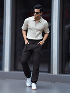 Submarine Flap Pocket Dark Grey Cargo Pant