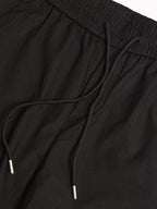 Black Cross-Pocket Baggy Fit Cargo