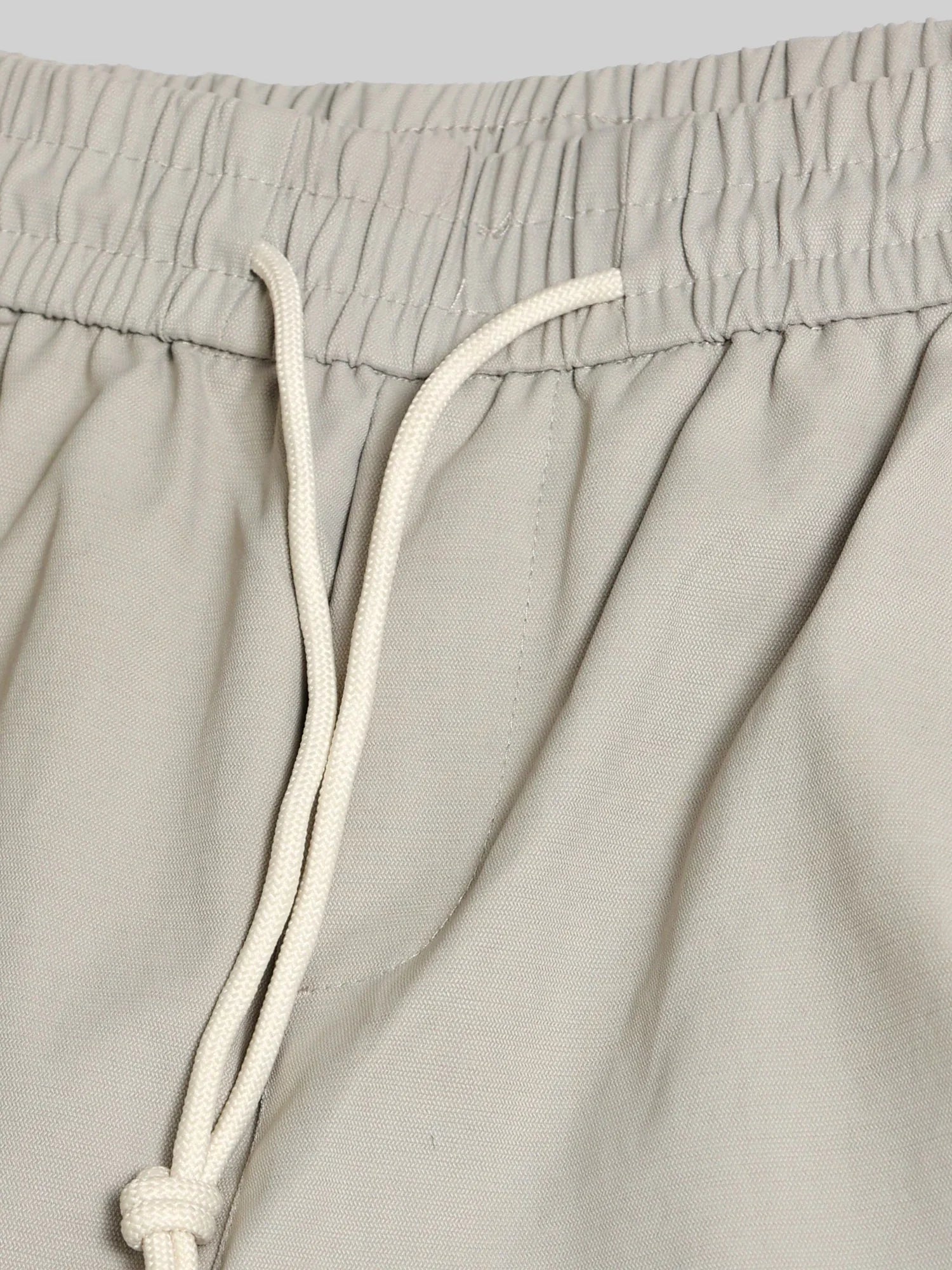 Grey Cross-Pocket Baggy Fit Cargo