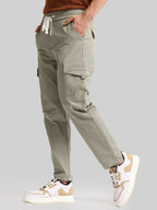 Embossed Flap Pocket Silver Sege Cargo