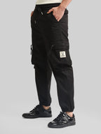 Black Cargo Pant with Side Patch Pocket