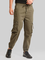 Green Cargo Pant with Side Patch Pocket