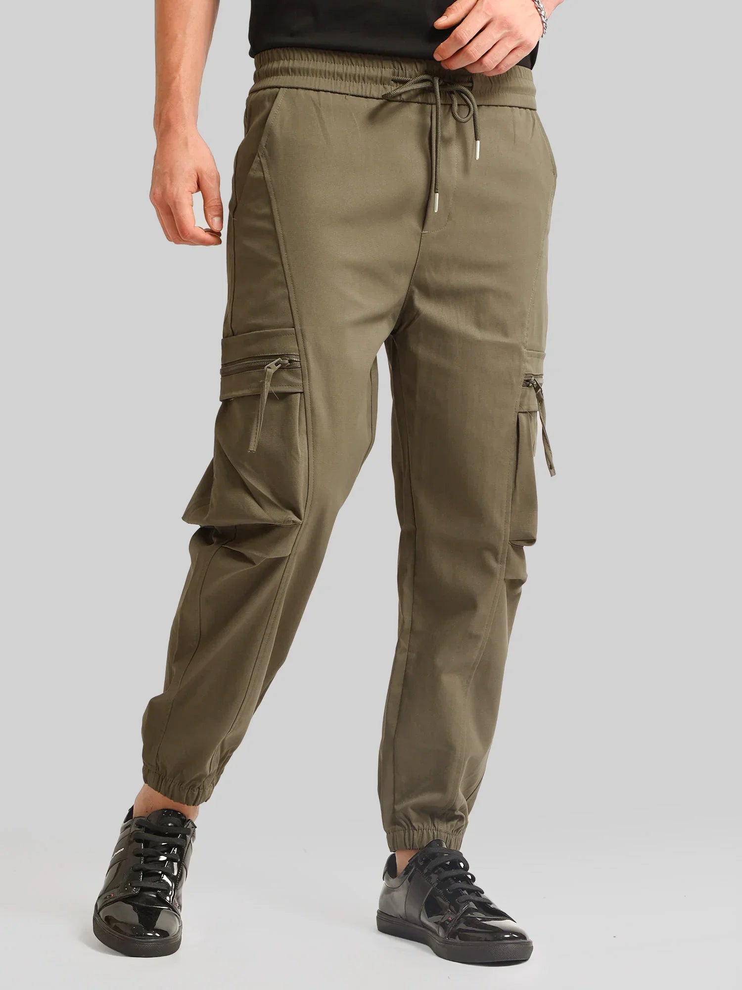 Green Cargo Pant with Side Patch Pocket
