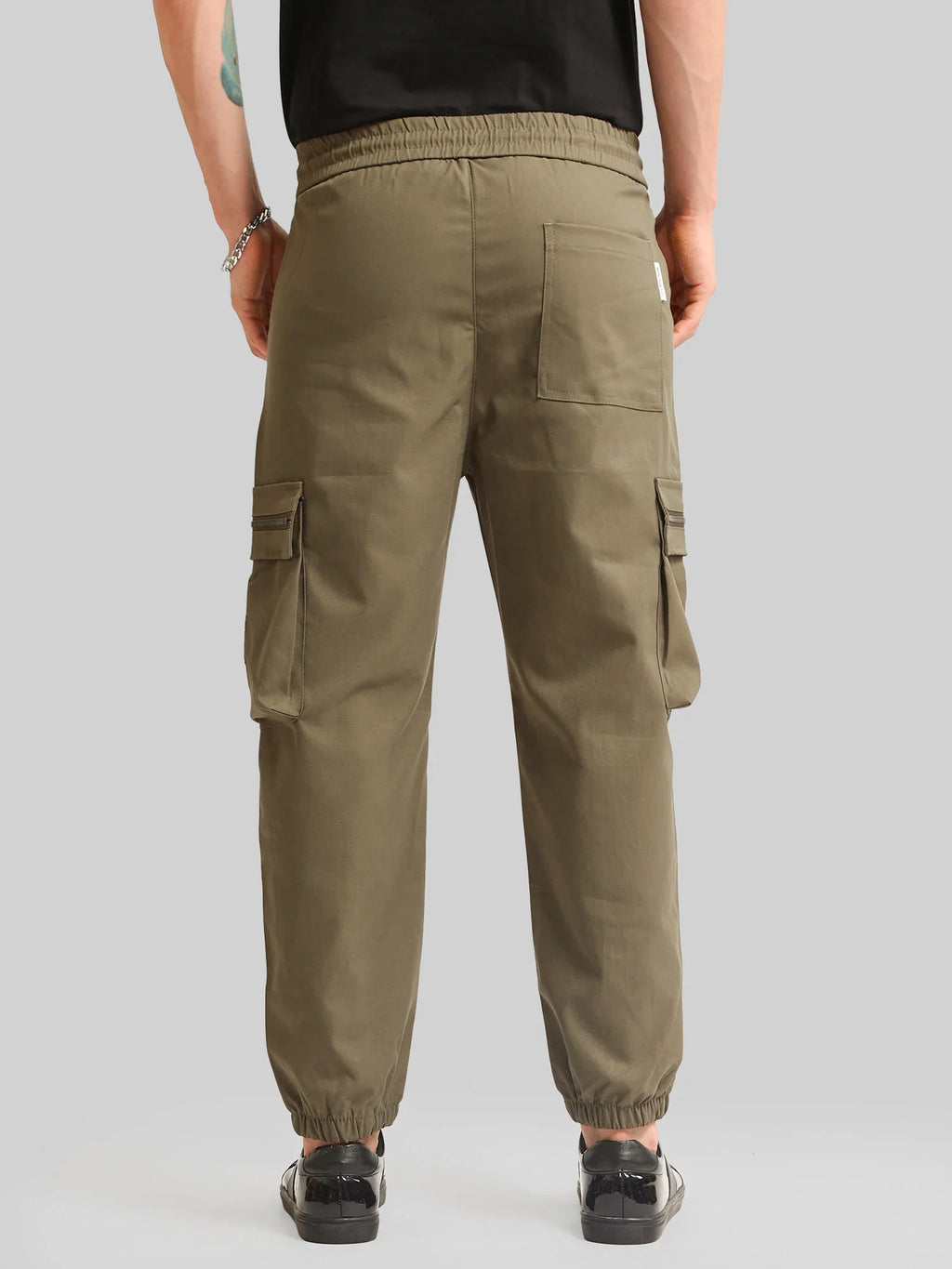 Green Cargo Pant with Side Patch Pocket