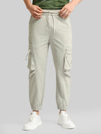 Grey Cargo Pant with Side Patch Pocket