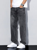 Shadow Crest Straight Fit Jeans