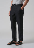 Night Blue Linen Pant