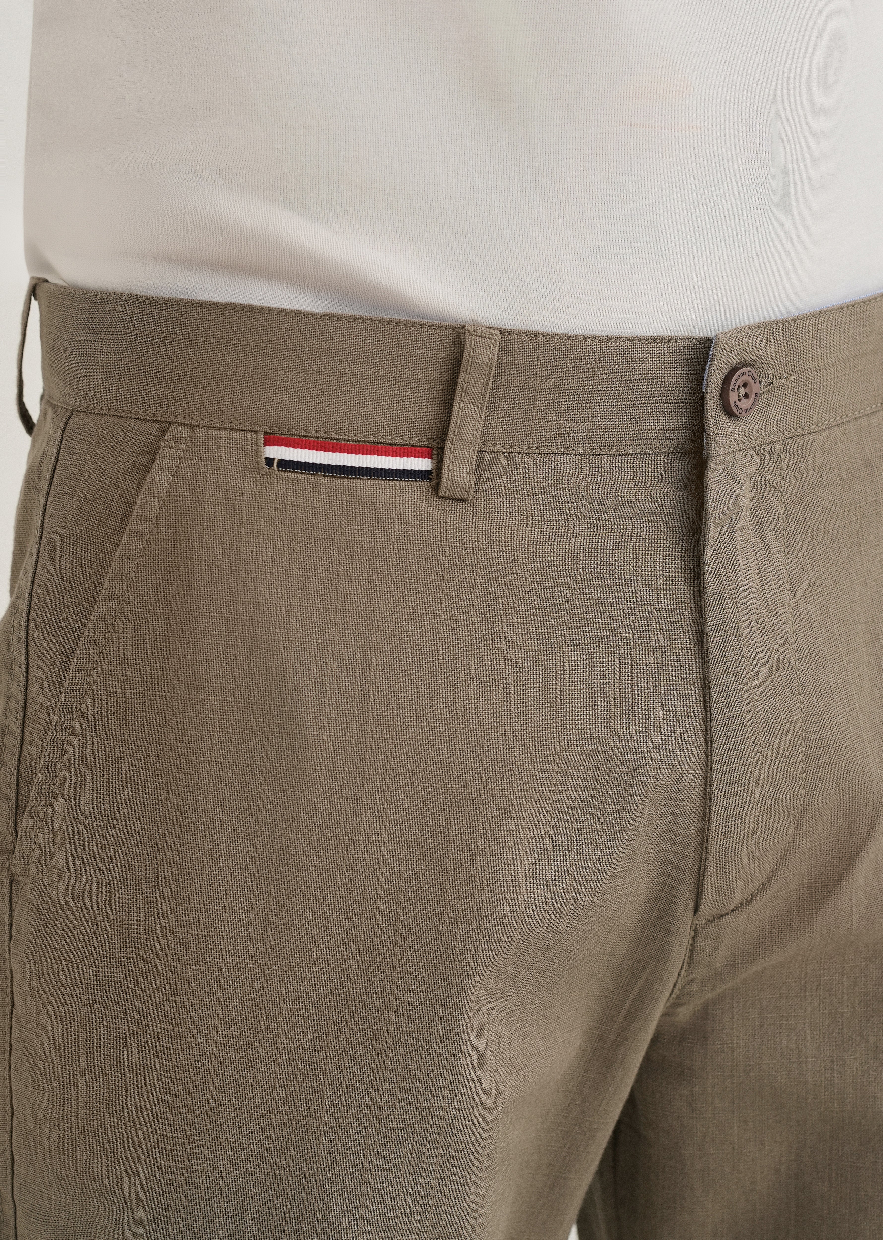 Olive Linen Trouser