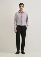 Pastel Purple Wrinkle Free Plain Shirt