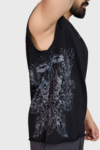 Raw Eagle Capsleeves Tank Black