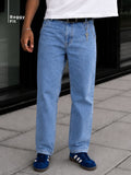 Middle Blue Baggy Jeans