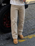 Mud Yellow Korean Baggy Jeans