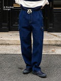 Dark Blue Cargo Jeans