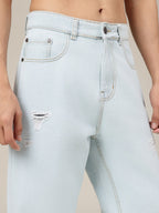 Distressed Baggy Fit Jeans