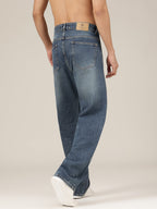 Retro Distressed Baggy Fit Jeans