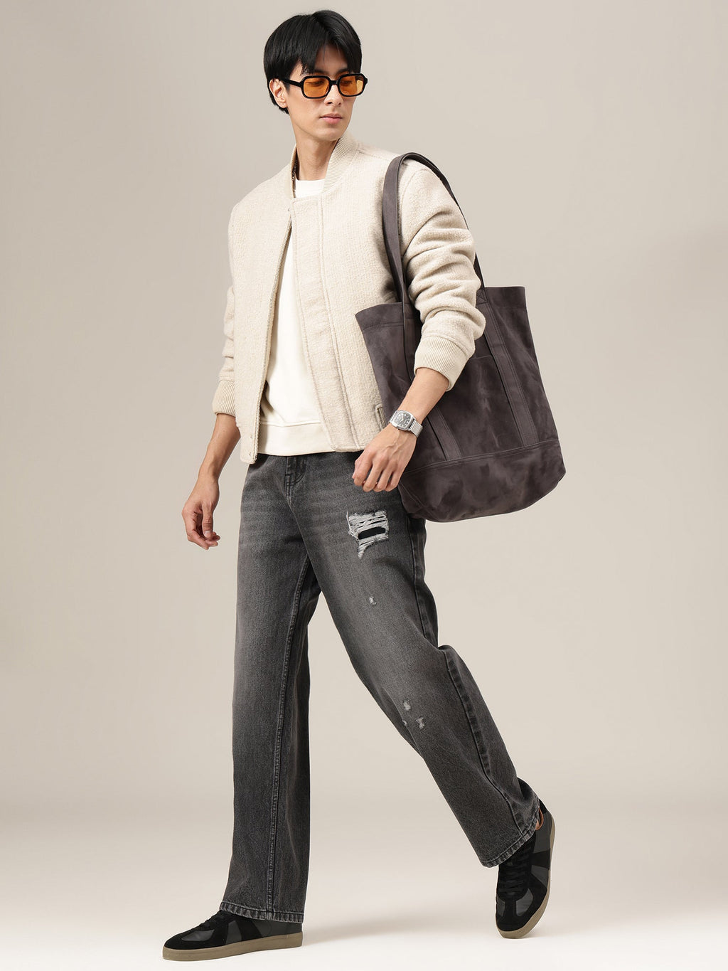 Gritty Distressed Baggy Fit