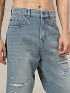 Baggy Fit Distressed Jeans