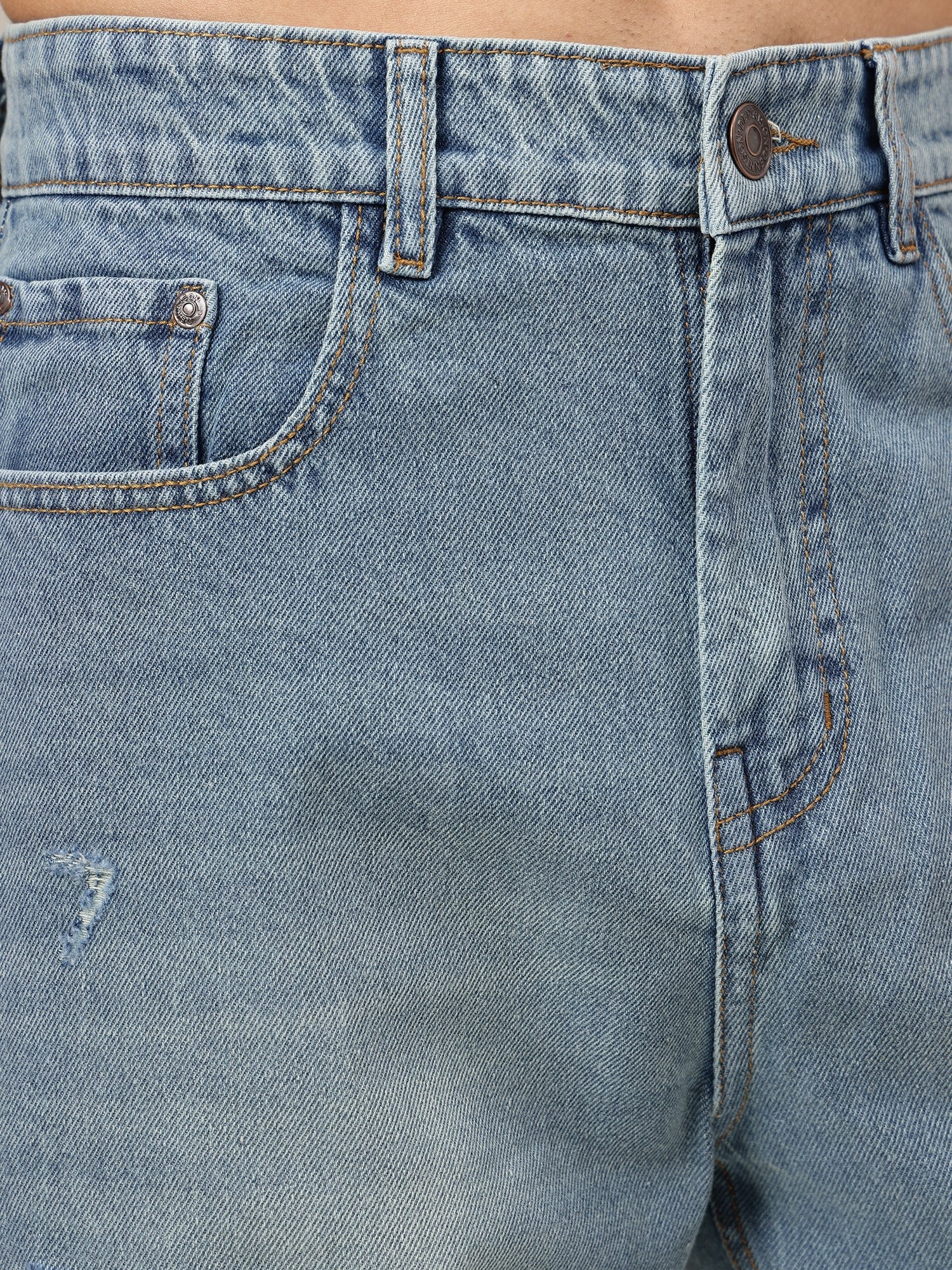 Baggy Fit Distressed Jeans
