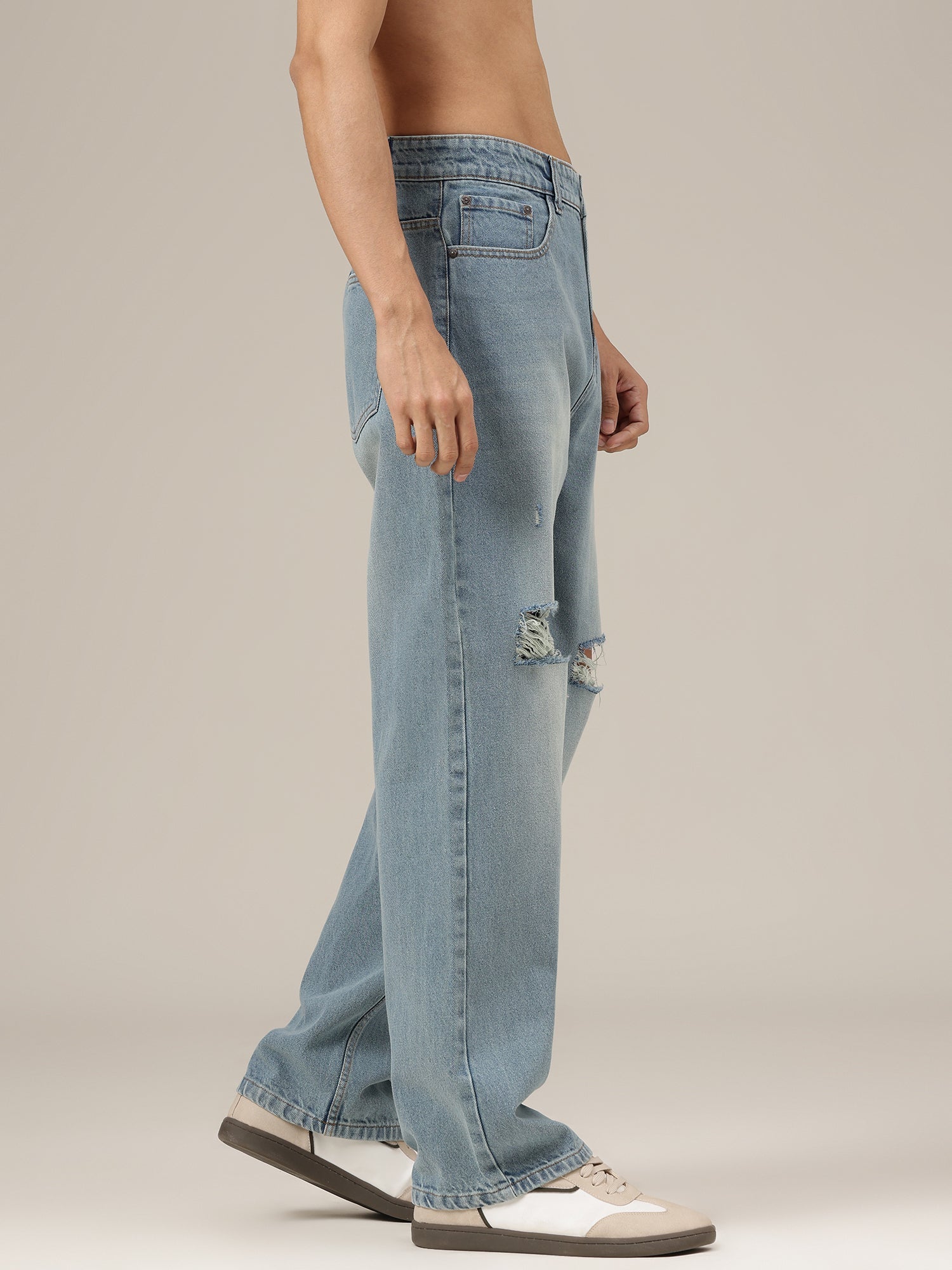 Heritage Distress BaggyJeans