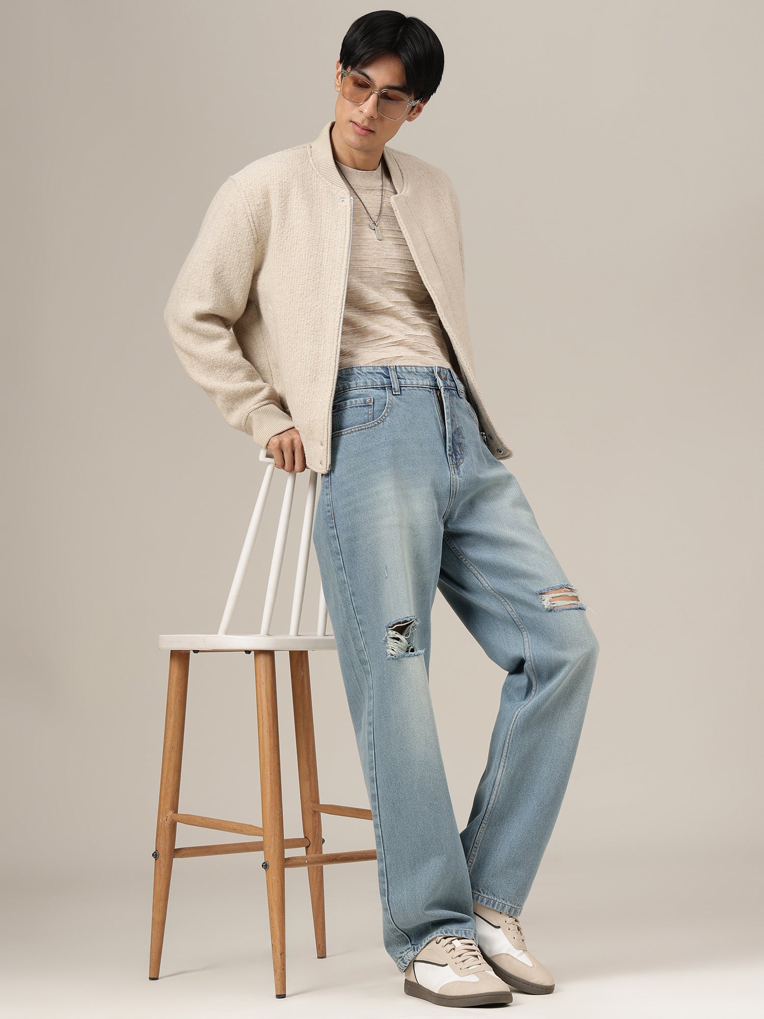 Heritage Distress BaggyJeans